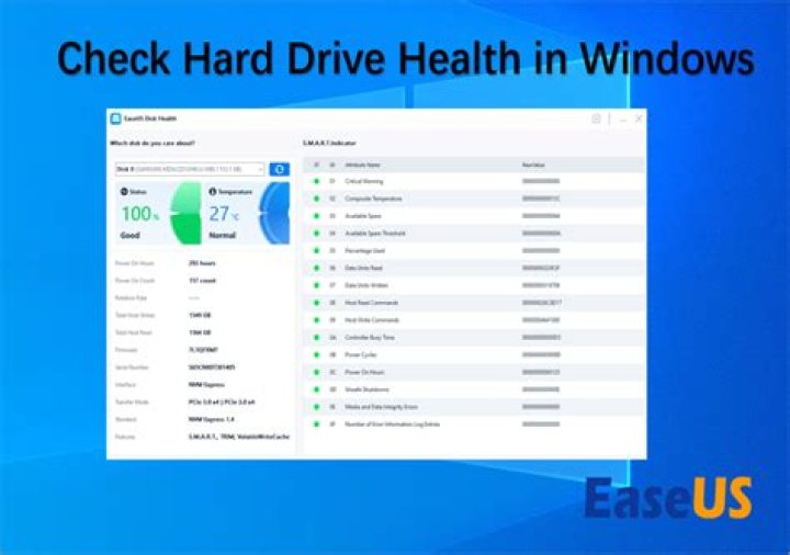 How do I check the health of my hard drive?