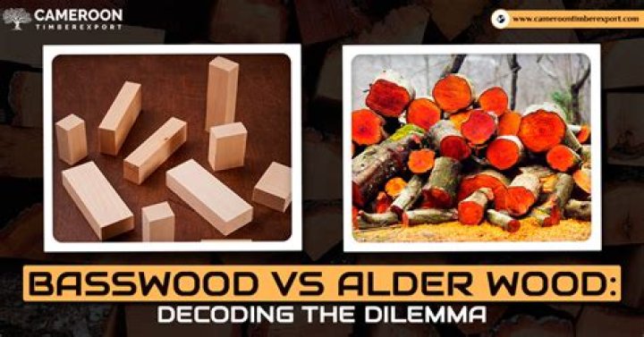 Is alder better than basswood?