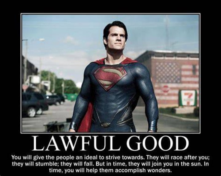 Is Superman lawful good?