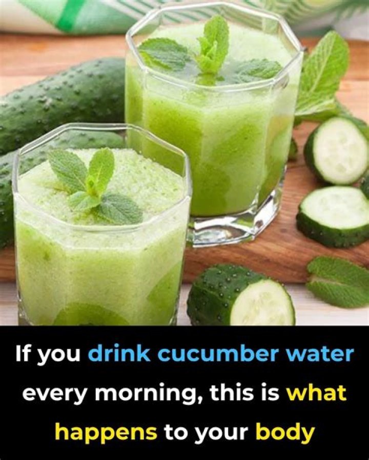 What happens if you drink cucumber everyday?