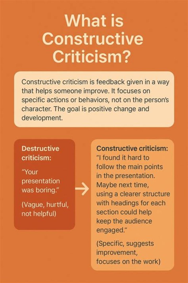 What is the important in criticism?